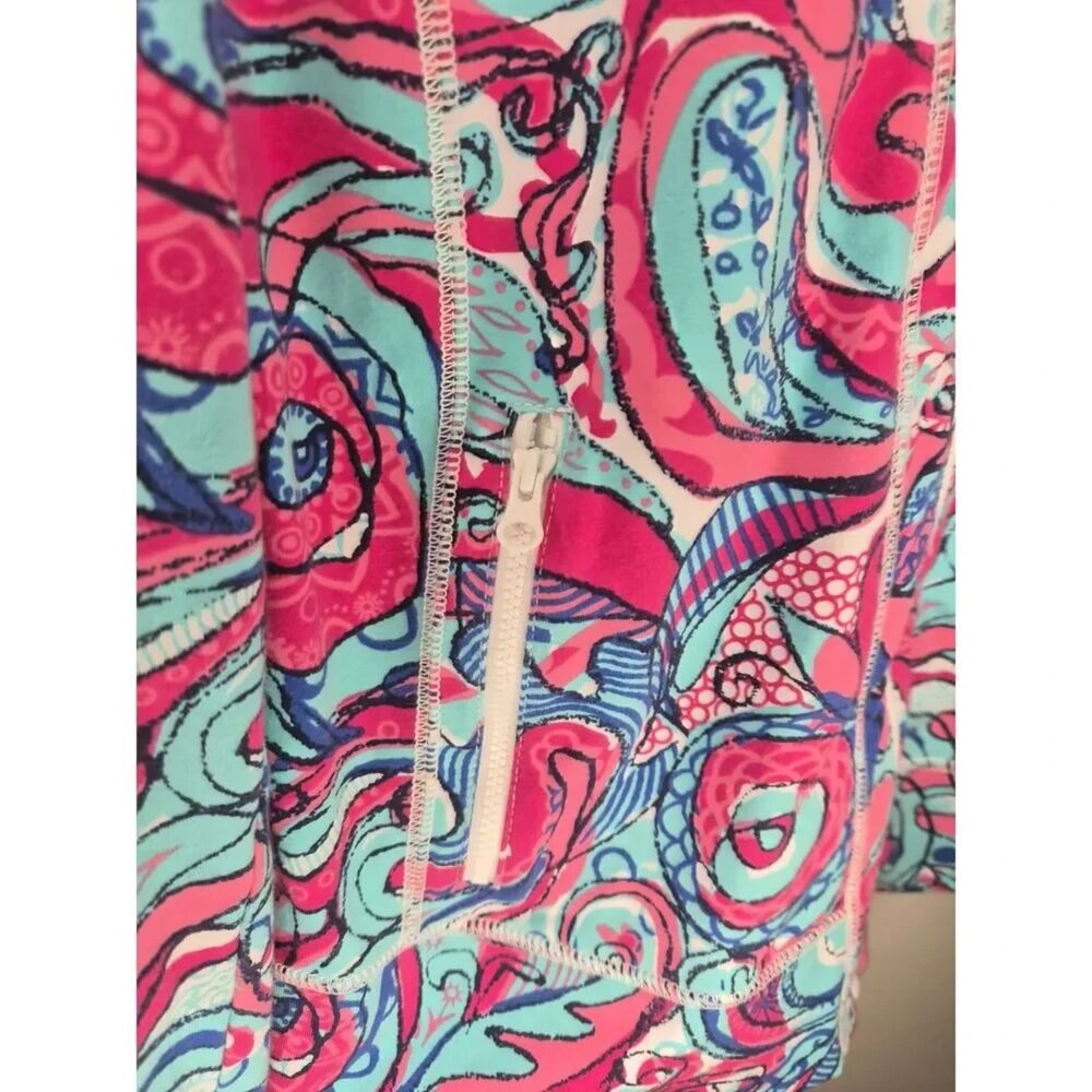 Talbots Sport Zip Jacket Coastal Preppy Athletic Tennis Golf Lilly Pulitzer Vibe - Picture 9 of 9